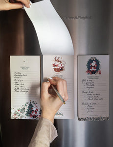 BESPOKE LETTERPRESS - CHRISTMAS COUNTDOWN SHOPPING LIST DL NOTEPAD