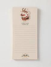 Load image into Gallery viewer, BESPOKE LETTERPRESS - CHRISTMAS COUNTDOWN SHOPPING LIST DL NOTEPAD
