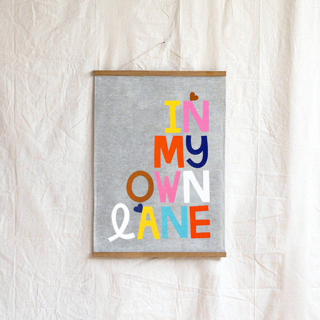 RACHEL CASTLE - ART TEATOWEL -  IN MY OWN LANE