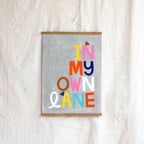 RACHEL CASTLE - ART TEATOWEL -  IN MY OWN LANE