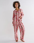 KIP & CO - ROSE LINK FLANNELETTE ADULT LONG SLEEVE SHIRT & PANT PYJAMA SET