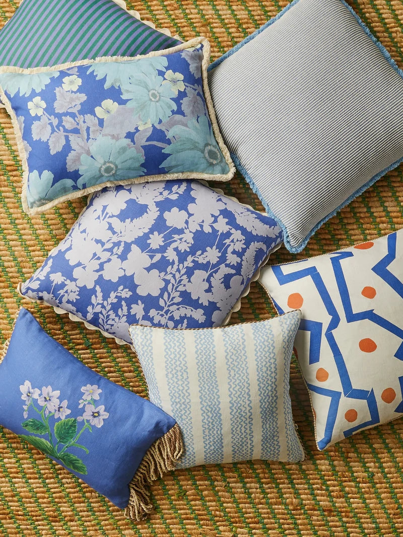 BONNIE & NEIL - NILE 60CM CUSHION - BLUE