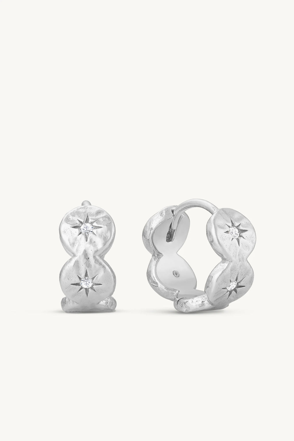 TONIMAY - ÉTOILE SILVER HOOPS