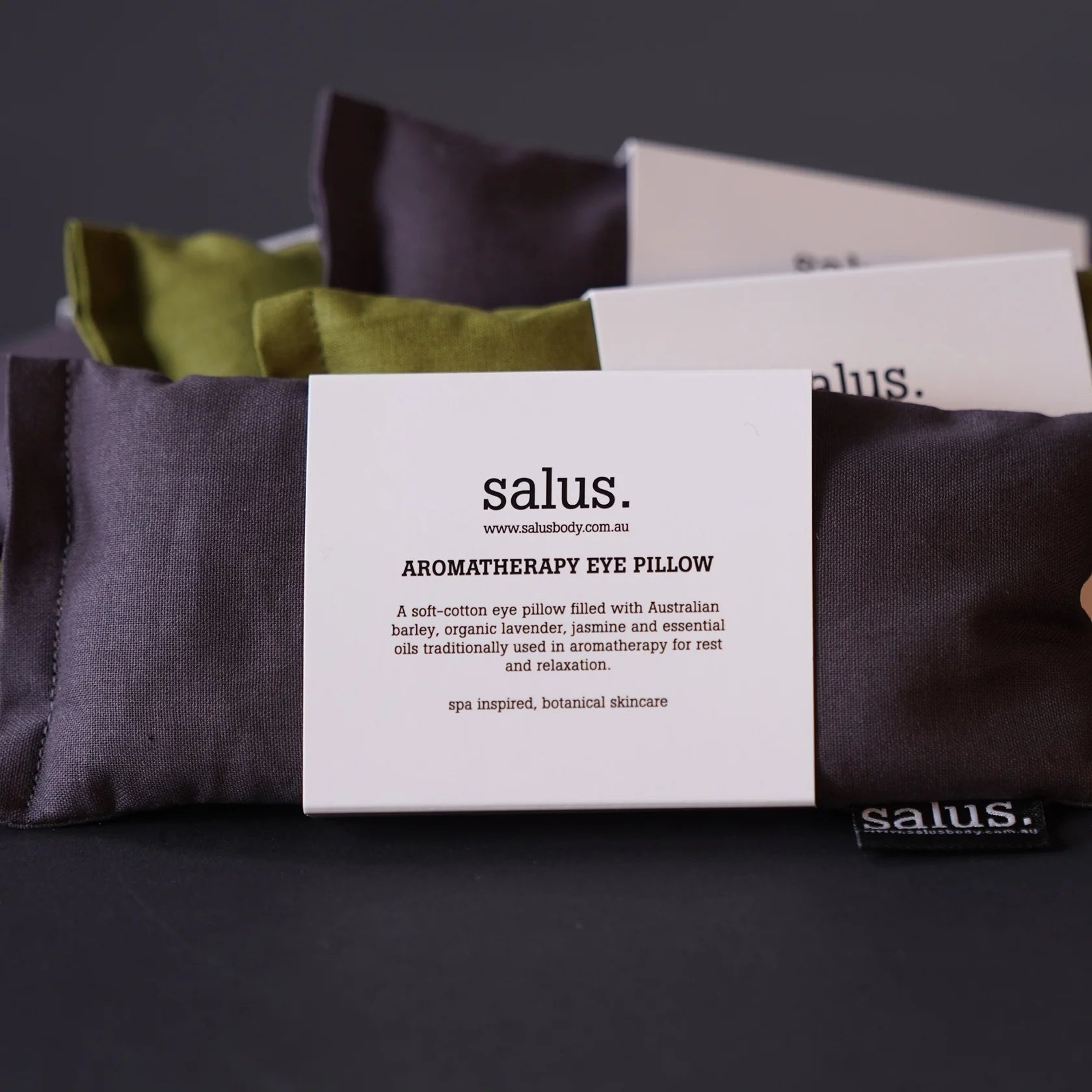 SALUS - MOSS GREEN AROMATHERAPY EYE PILLOW