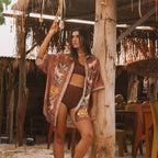WANDERING FOLK - EYE OF THE JUNGLE SHIRT- HAZEL