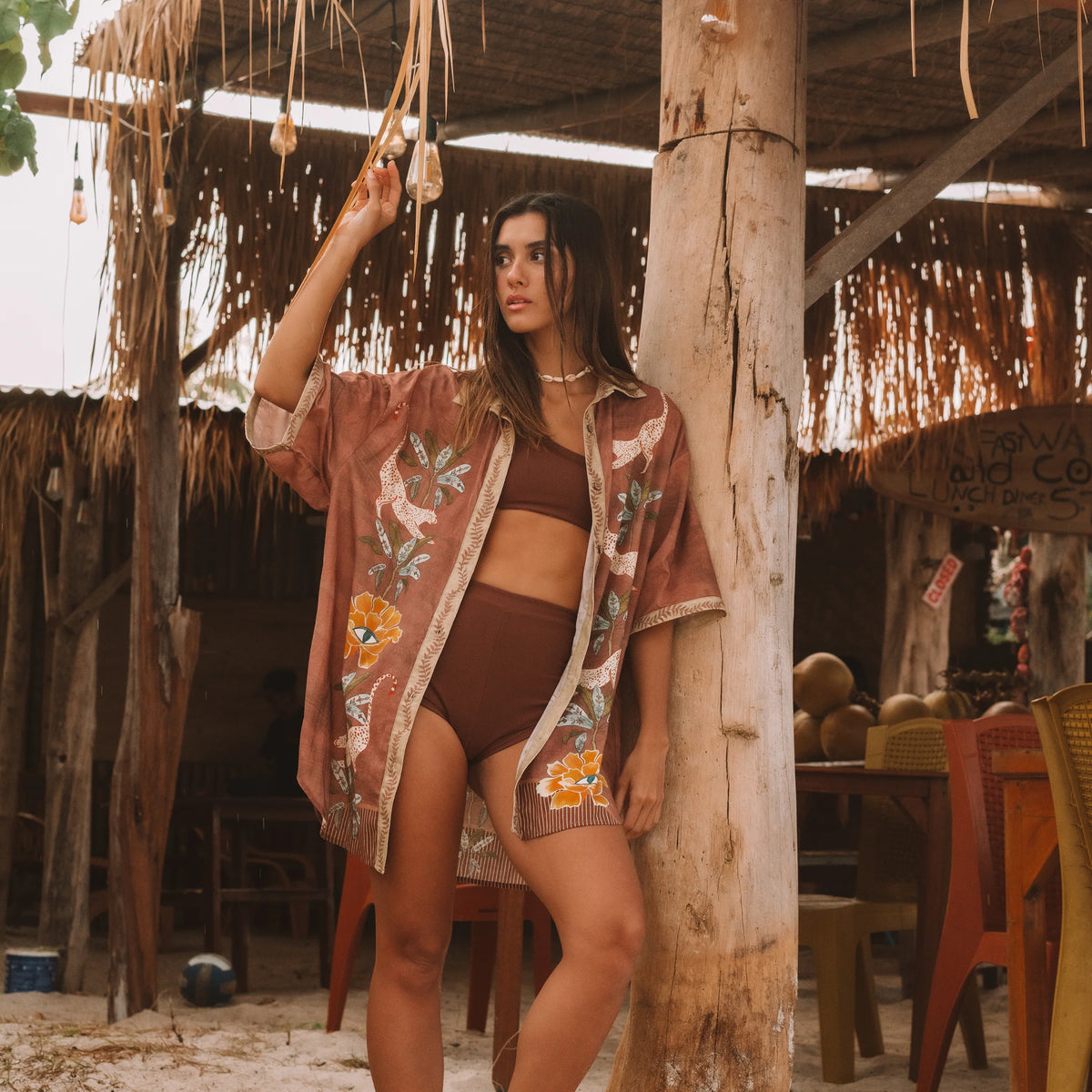 WANDERING FOLK - EYE OF THE JUNGLE SHIRT- HAZEL