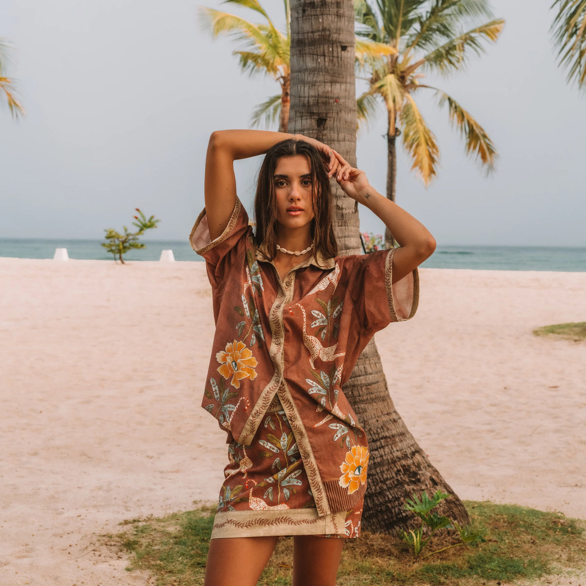 WANDERING FOLK - EYE OF THE JUNGLE SHIRT- HAZEL
