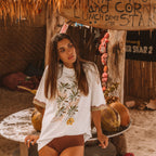 WANDERING FOLK - EYE OF THE JUNGLE TEE SHIRT - WHITE