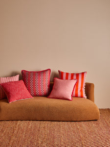 BONNIE & NEIL - 60CM CUSHION - BOLD STRIPE SORBET