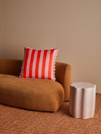 BONNIE & NEIL - 60CM CUSHION - BOLD STRIPE SORBET