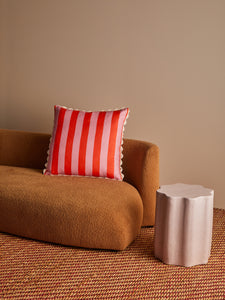 BONNIE & NEIL - 60CM CUSHION - BOLD STRIPE SORBET