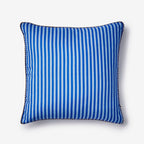 BONNIE & NEIL - 60CM CUSHION - PINSTRIPE BLUE