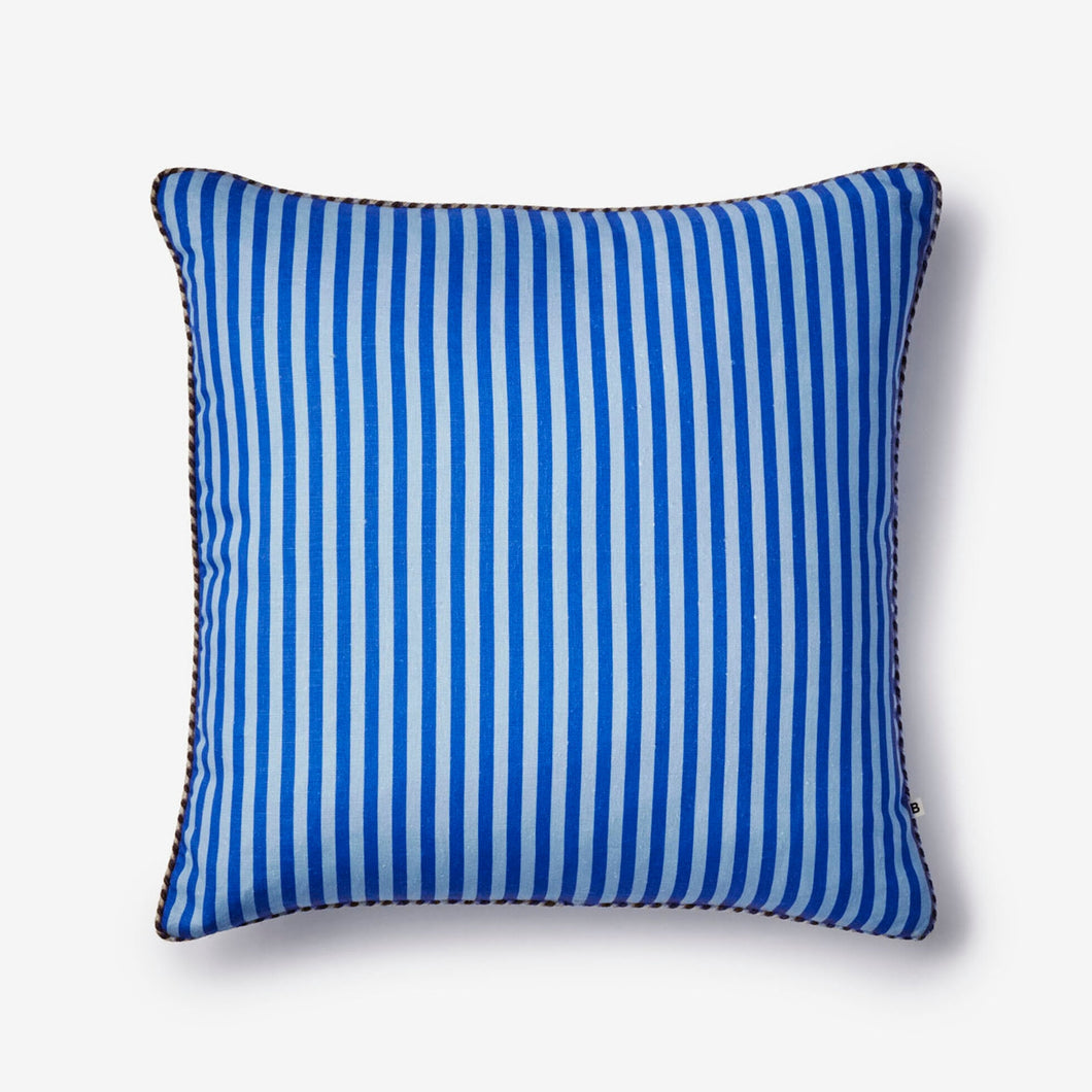 BONNIE & NEIL - 60CM CUSHION - PINSTRIPE BLUE