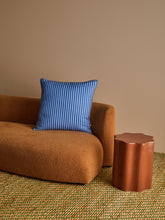 Load image into Gallery viewer, BONNIE &amp; NEIL - 60CM CUSHION - PINSTRIPE BLUE
