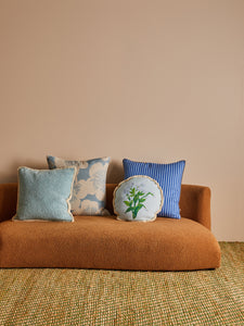 BONNIE & NEIL - 60CM CUSHION - PINSTRIPE BLUE