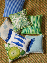Load image into Gallery viewer, BONNIE &amp; NEIL - 60CM CUSHION - PINSTRIPE BLUE
