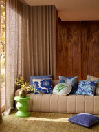 BONNIE & NEIL - 60CM CUSHION - PINSTRIPE BLUE