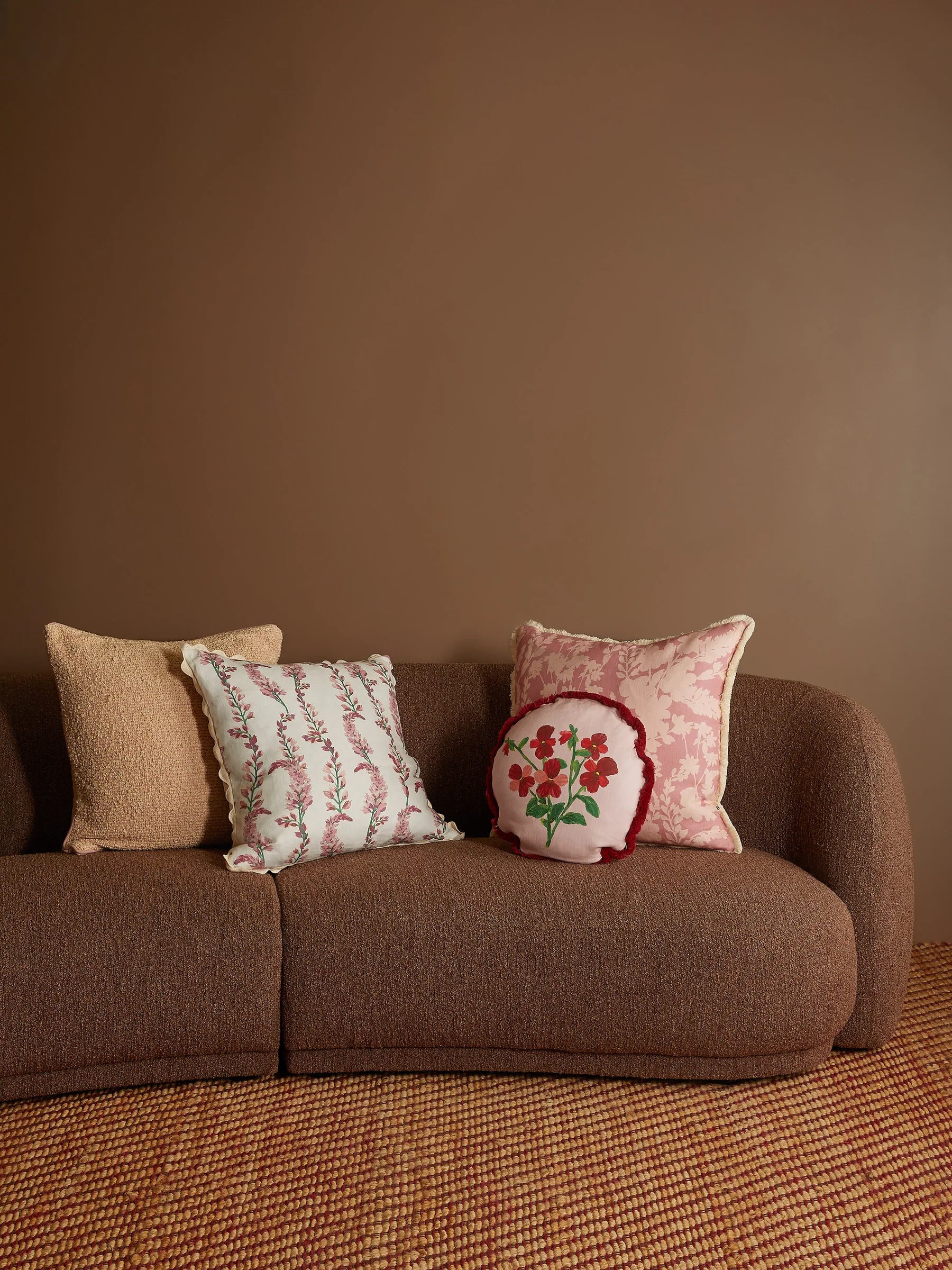 BONNIE & NEIL - PENNY LINEN CUSHION 60CM - PINK