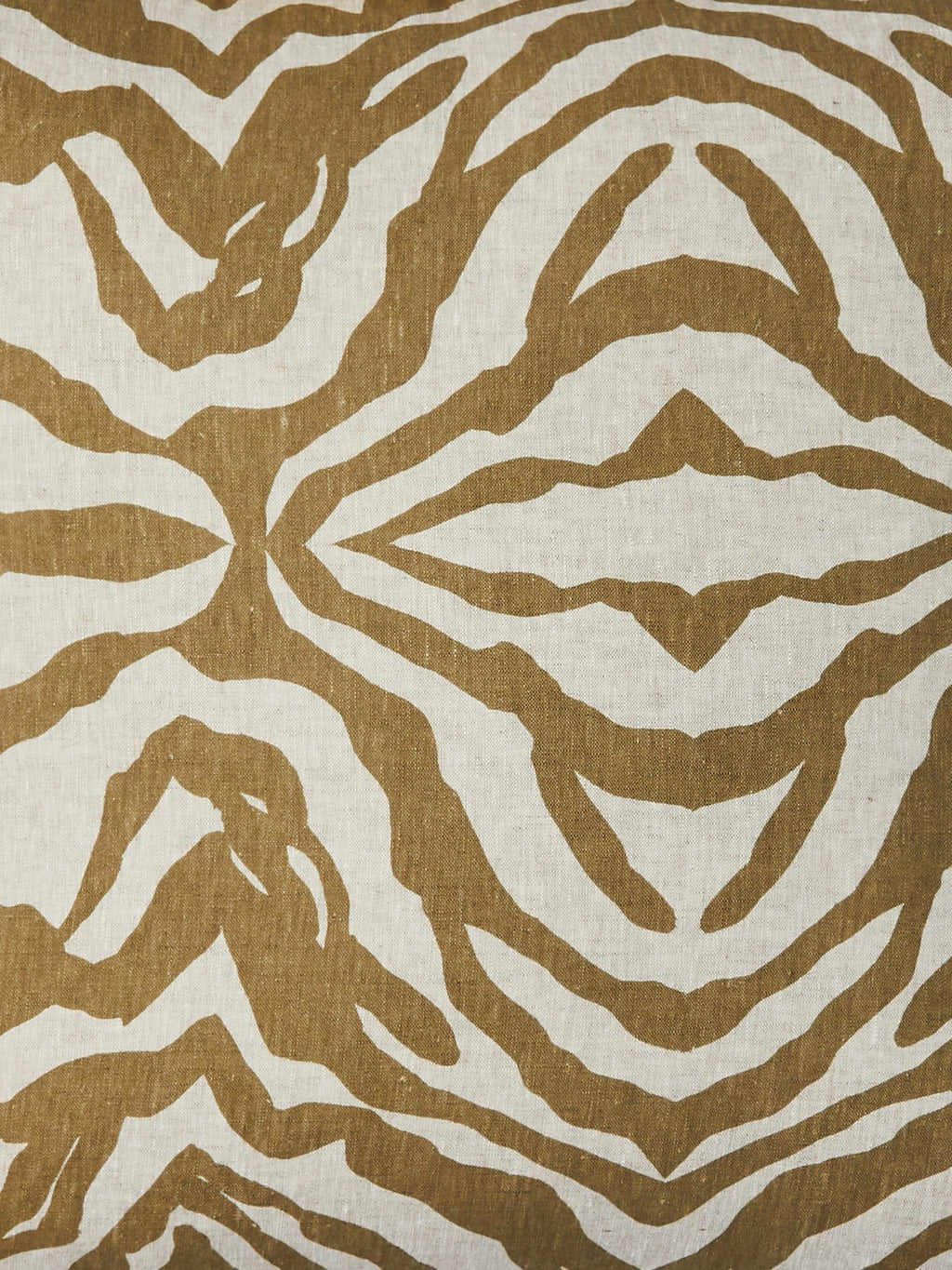 BONNIE & NEIL - ZEBRA LINEN CUSHION 60CM - OLIVE