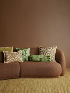 BONNIE & NEIL - ZEBRA LINEN CUSHION 60CM - OLIVE