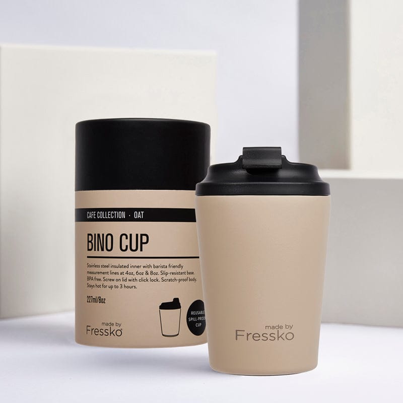 MADE BY FRESSKO - BINO REUSABLE COFFEE CUP 227ML/8OZ - OAT