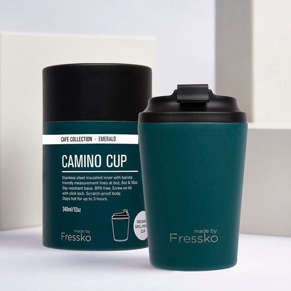 MADE BY FRESSKO - CAMINO REUSABLE COFFEE CUP 340ML/12OZ - EMERALD