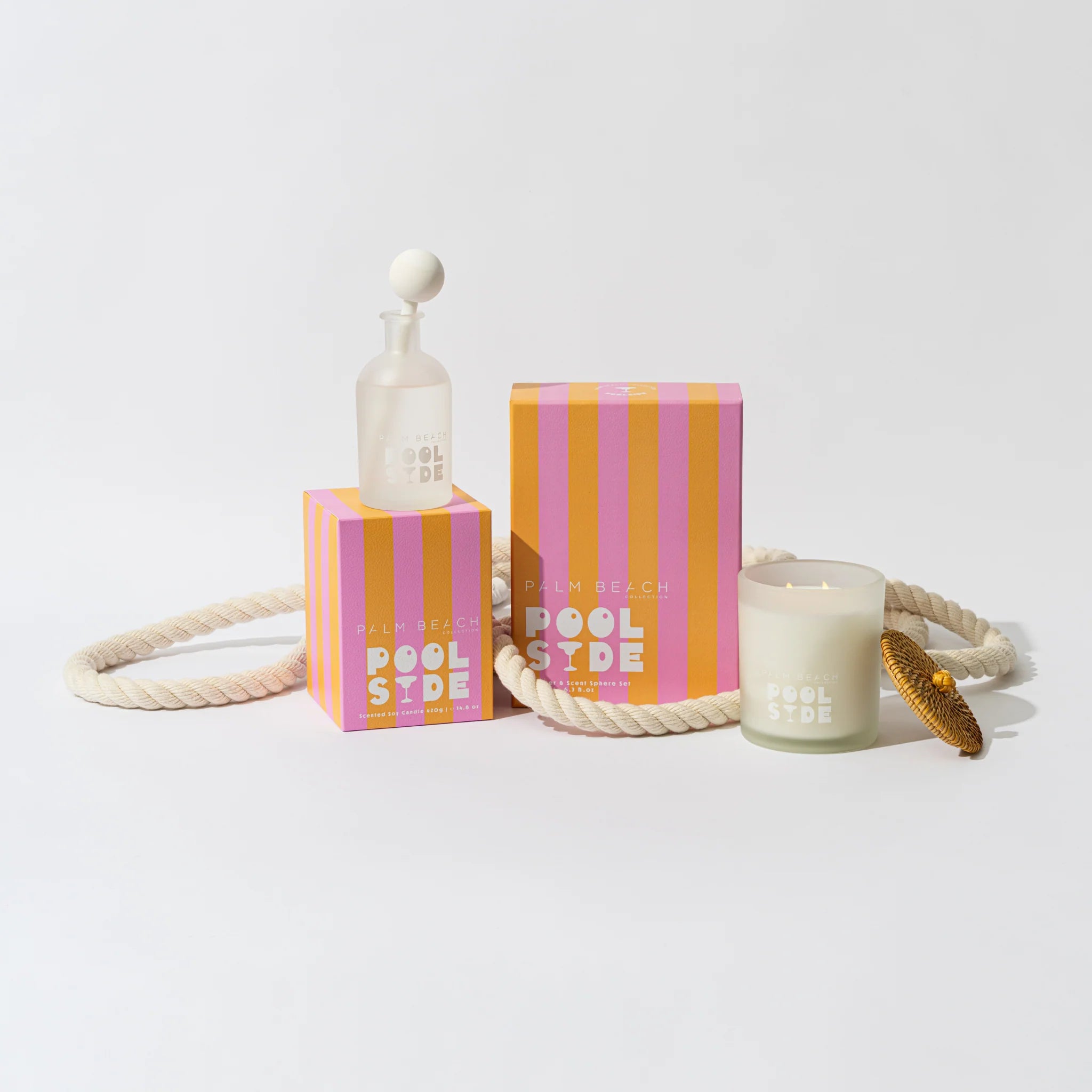 PALM BEACH COLLECTION - POOL SIDE REED DIFFUSER + SCENT SPHERE 200ML