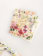BESPOKE LETTERPRESS - 6 PACK THANK YOU GREETING CARD BOXSET - RANUNCULUS STUDY