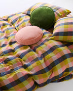 KIP & CO - VELVET PEA CUSHION - CAMPSITE