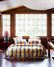 Load image into Gallery viewer, KIP &amp; CO - LINEN KING QUILT COVER - FLORIDA TARTAN
