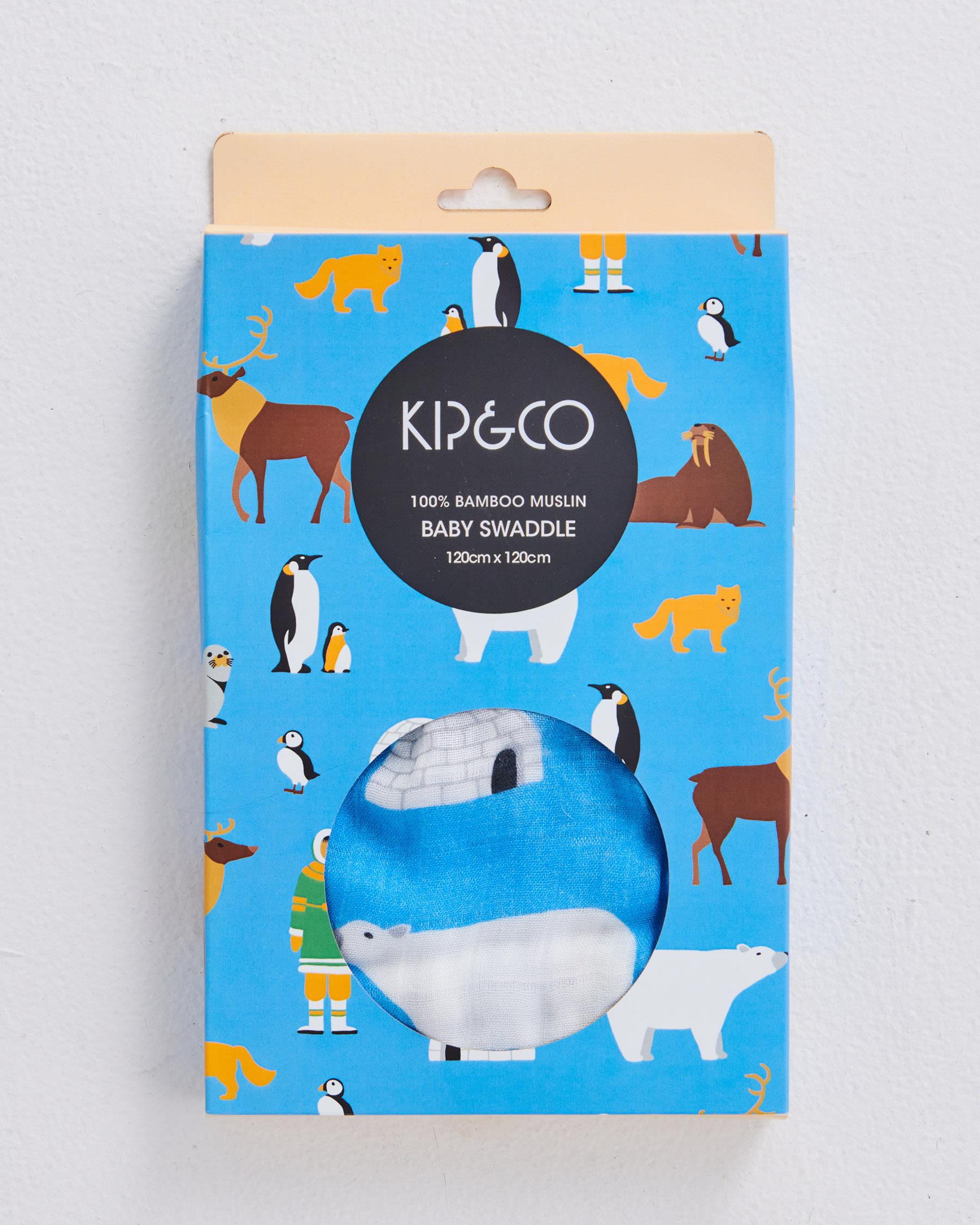 KIP & CO - BAMBOO SWADDLE - FARM FRIENDS