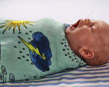 Load image into Gallery viewer, KIP &amp; CO - BAMBOO SWADDLE - WEATHER REPORT
