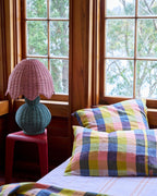 KIP & CO - LINEN PILLOWCASES 2P STD SET - FLORIDA TARTAN