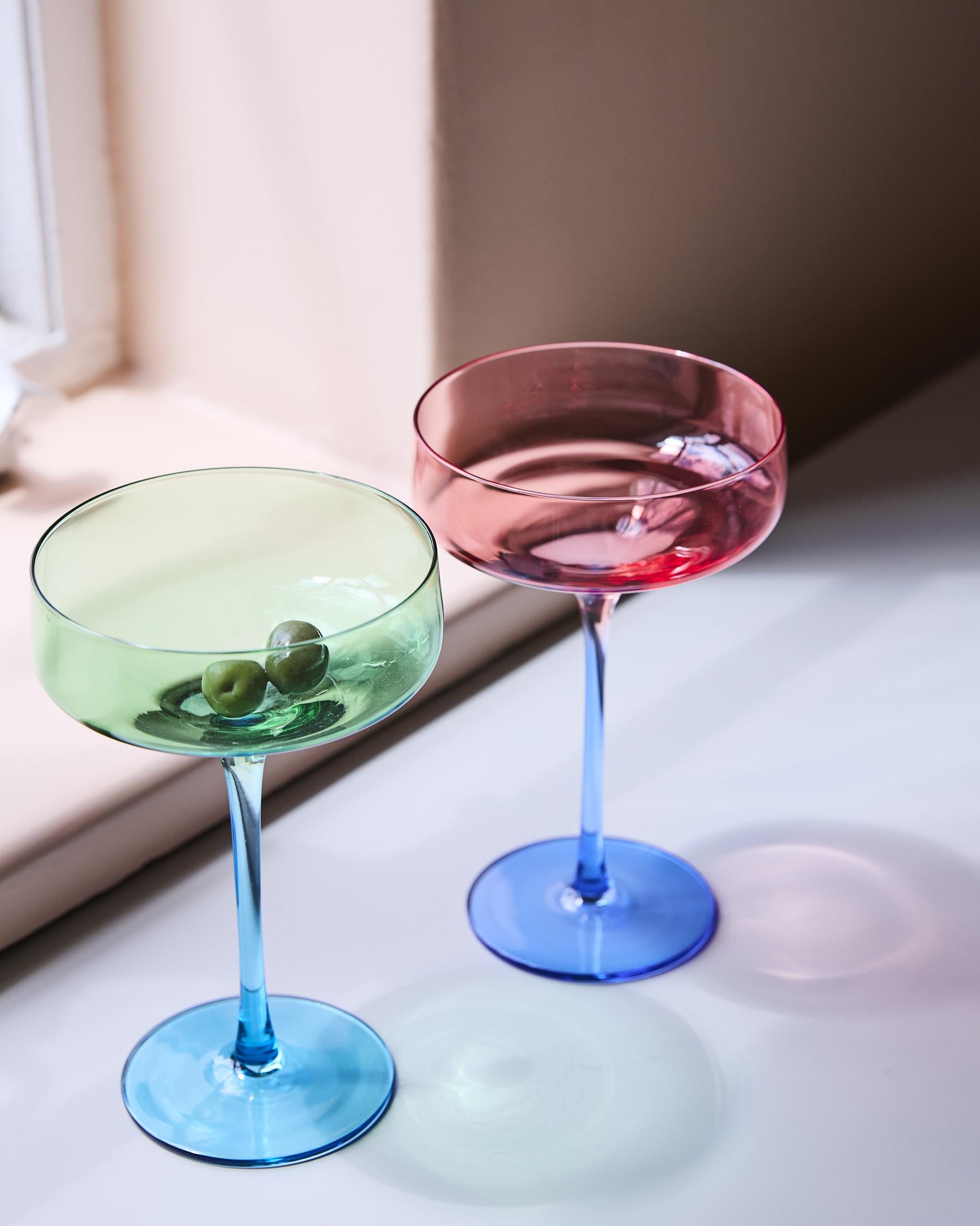 KIP & CO - MARGARITA GLASS 2P SET - BLUE ROBIN