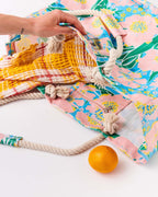 KIP & CO - BEACH BAG - TUMBLING FLOWERS