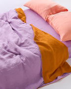 KIP & CO - LINEN PILLOWCASES 2P STD - CORAL BLOSSOM