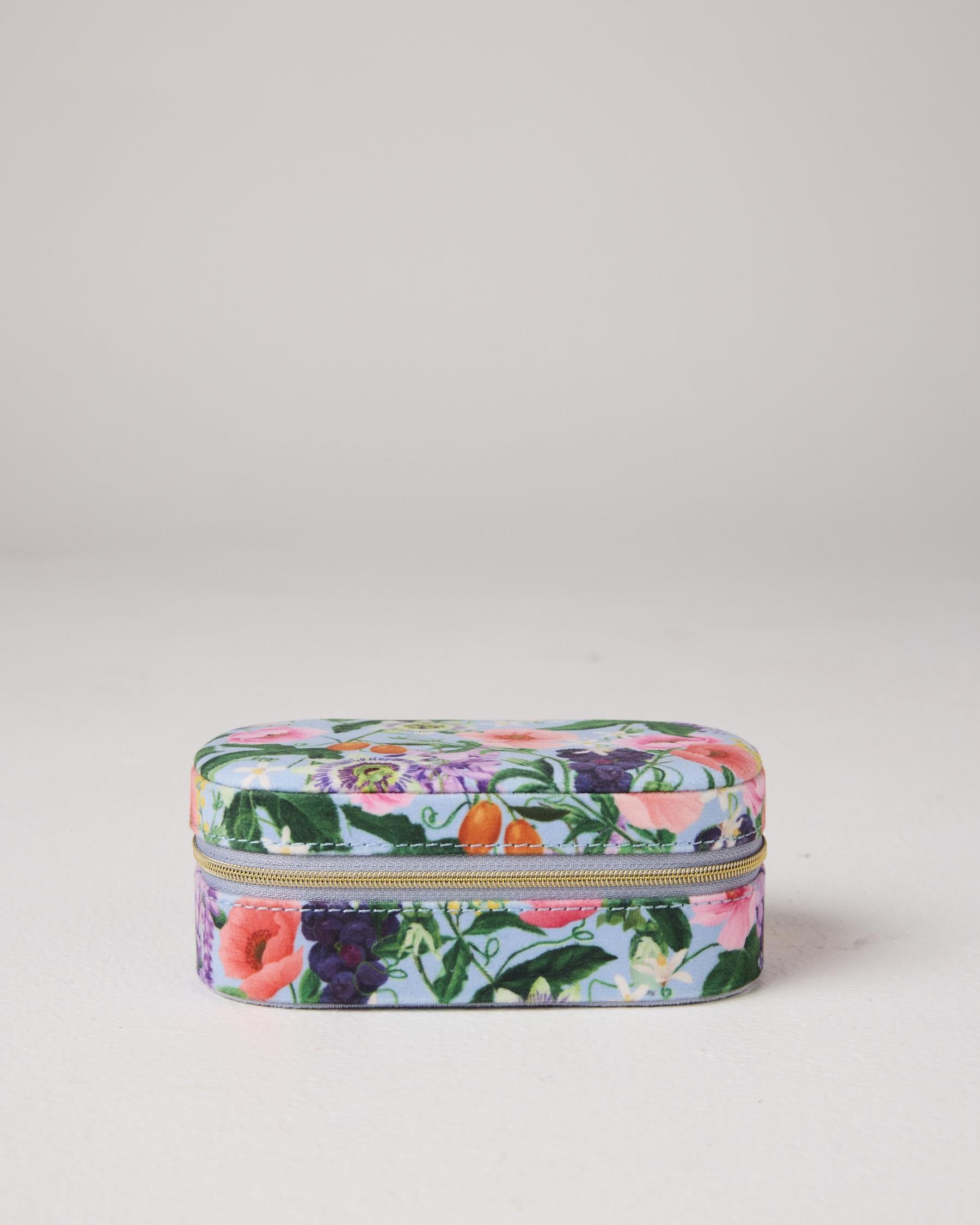 KIP & CO - TRAVEL VELVET JEWELLERY BOX - SPRING IN THE AIR
