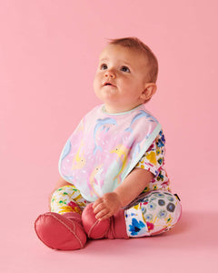 KIP & CO - ORGANIC COTTON BIB - DOLPHIN MAGIC