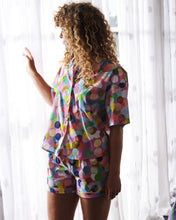 Load image into Gallery viewer, KIP &amp; CO - ORGANIC COTTON SHORT SLEEVE SHIRT &amp; SHORT PYJAMA SET - CONFETTI PINK
