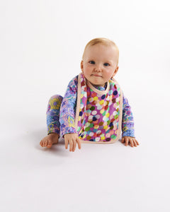 KIP & CO - ORGANIC COTTON BIB - CONFETTI PINK