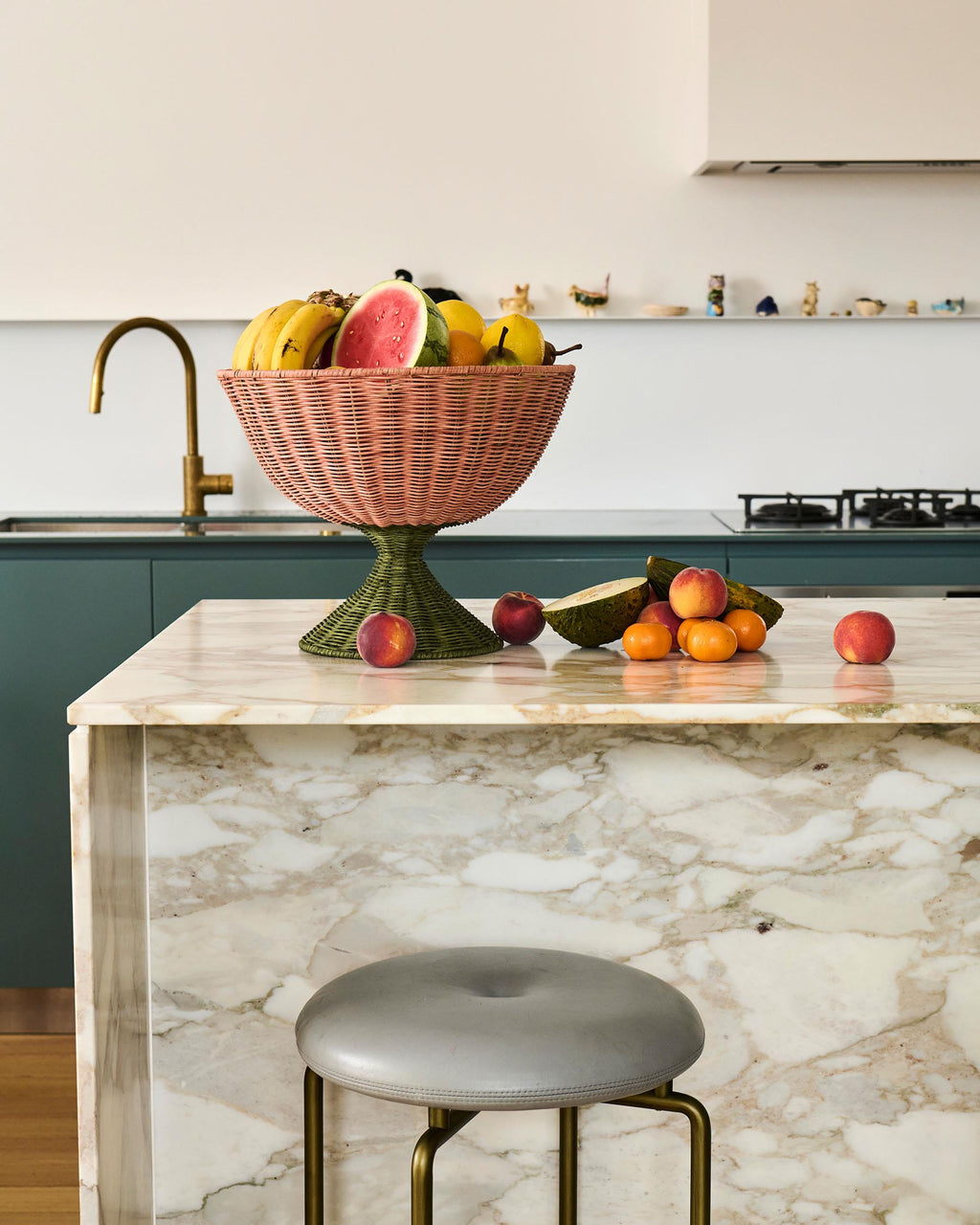 KIP & CO - RATTAN FRUIT BOWL STAND - PORTOFINO