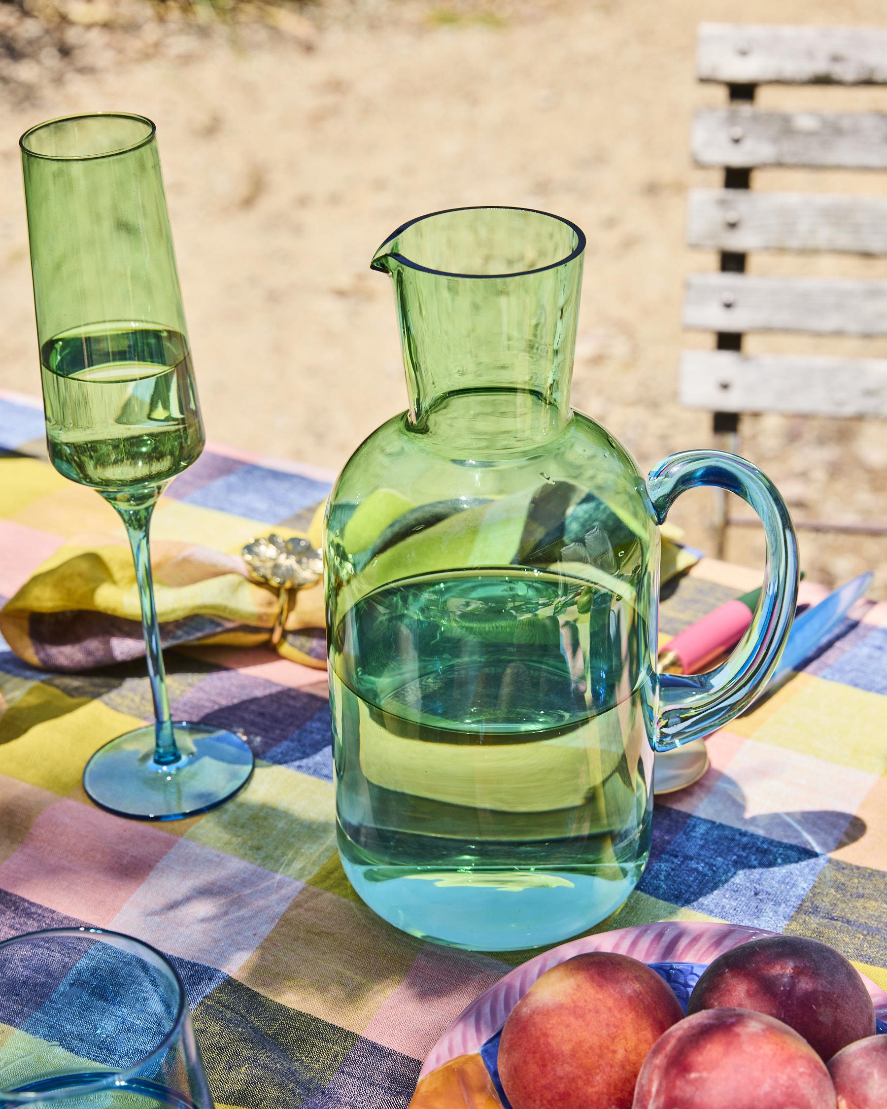 KIP & CO - CHAMPAGNE GLASS 2P SET - PISTACHIO CRUSH