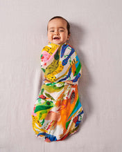 Load image into Gallery viewer, KIP &amp; CO - BAMBOO SWADDLE - ALL CREATURES GREAT &amp; SMALL

