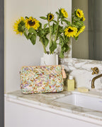 KIP & CO - QUILTED COTTON TOILETRY PURSE - FOREVER MINE