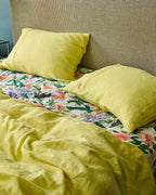 KIP & CO - LINEN PILLOWCASES 2P STD - LEMON BUTTER