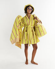 Load image into Gallery viewer, KIP &amp; CO - TERRY BATH SHEET / BEACH TOWEL - PINA COLADA STRIPE
