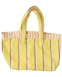 KIP & CO - TERRY OVERSIZED BEACH BAG - PINA COLADA STRIPE