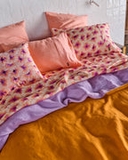 KIP & CO - LINEN PILLOWCASES 2P STD - CORAL BLOSSOM
