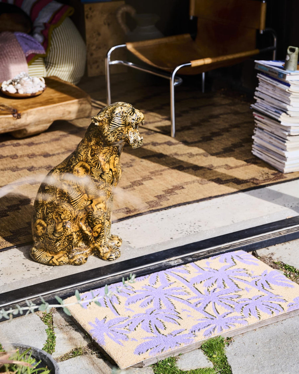 KIP & CO - COIR DOOR MAT - BALMY PALMY