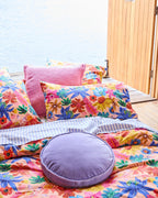 KIP & CO - VELVET PEA CUSHION - JACARANDA